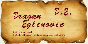 Dragan Eglenović vizit kartica